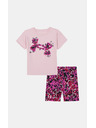 Under Armour Mädchen Set Under Armour UA PRINTED BIKE SHORT SET-PNK