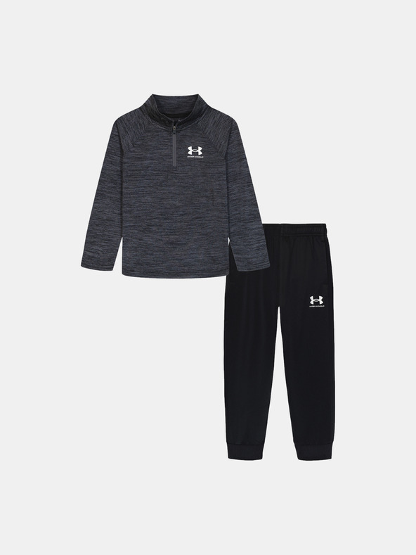 Under Armour Jungen Set Under Armour UA TWIST 1/4 ZIP TECH SET-GRY