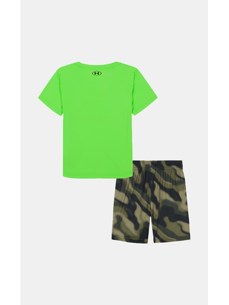 Under Armour Jungen Set Under Armour UA TECH PRINTED SS SHORT SET-GRN