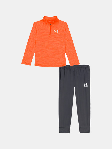 Under Armour Jungen Set Under Armour UA TWIST 1/4 ZIP TECH SET-ORG