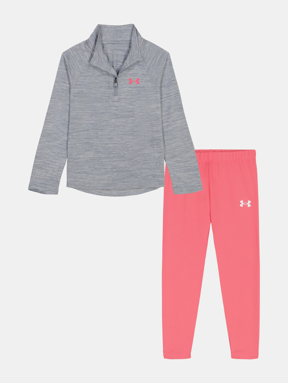 Under Armour Mädchen Set Under Armour UA 1/4 ZIP LEGGING SET