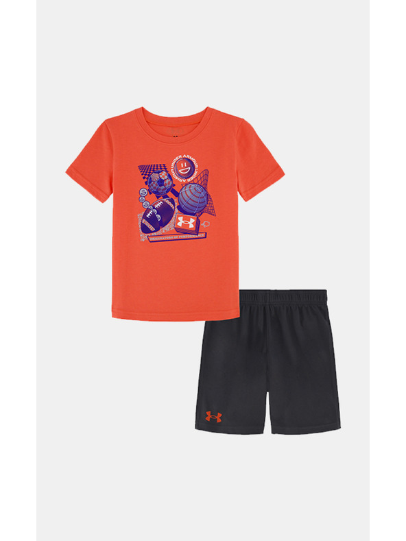 Under Armour Jungen Set Under Armour UA MULTI SPORT SS SHORT SET-RED
