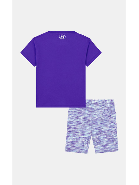 Under Armour Mädchen Set Under Armour UA TWIST BIKE SHORT SET-BLU