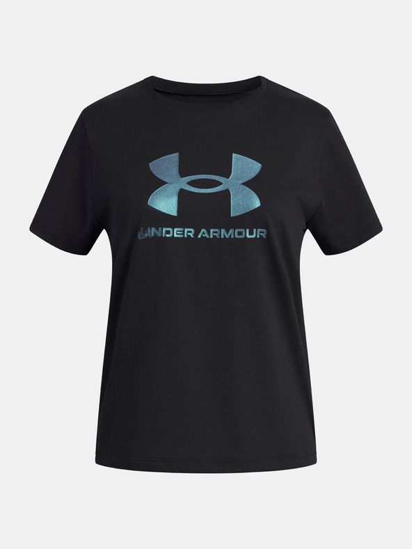 Under Armour Mädchen T-Shirt Under Armour UA G Rival Shimmer SS-BLK