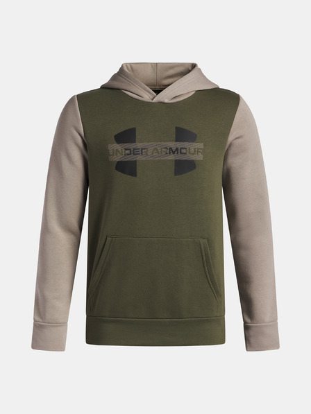 Under Armour Jungen Hoodie Under Armour UA Rival Flc Cblck Grphc HD-GRN