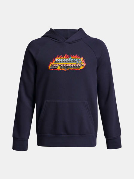 Under Armour Jungen Hoodie Under Armour UA Rival Flc Flamin Wdmrk HD-BLU