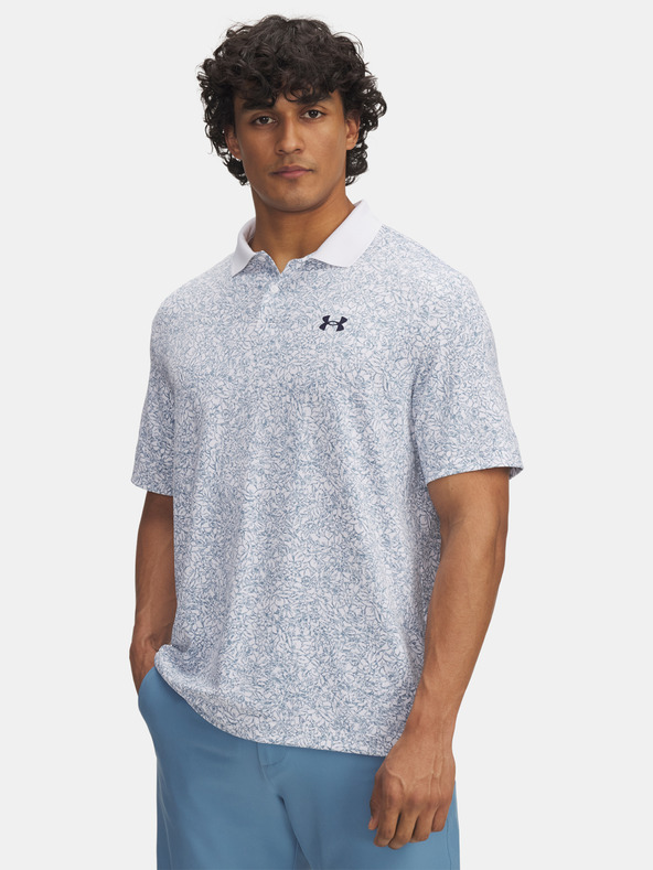 Under Armour Herren T-Shirt Under Armour UA Matchplay Printed Polo-WHT