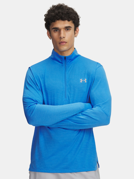 Under Armour Herren-Shirt Under Armour UA LAUNCH 1/4 ZIP-BLU