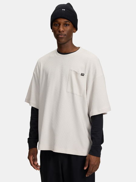 Under Armour Herren T-Shirt Under Armour UA Rival Waffle Crew-WHT
