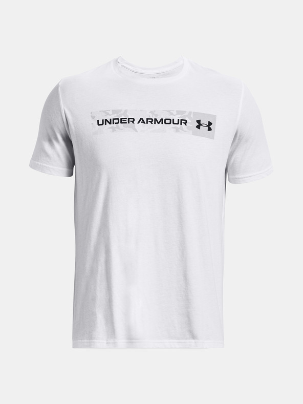 Under Armour Herren T-Shirt Under Armour UA CAMO CHEST STRIPE SS-WHT
