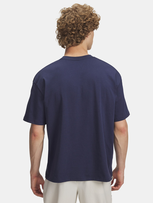 Under Armour Herren T-Shirt Under Armour UA HWT WOVEN LABEL SS-BLU