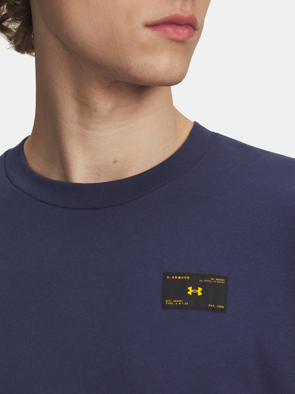 Under Armour Herren T-Shirt Under Armour UA HWT WOVEN LABEL SS-BLU