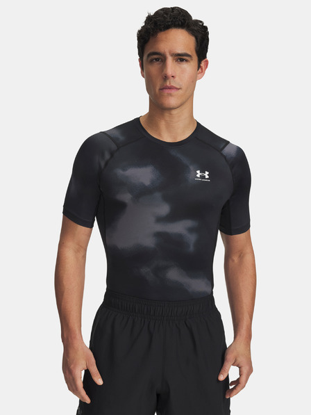 Under Armour Herren T-Shirt Under Armour UA HG Armour Printed SS-BLK