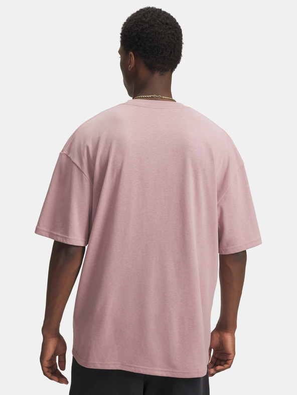 Under Armour Herren T-Shirt Under Armour UA HWT WOVEN LABEL SS-PNK
