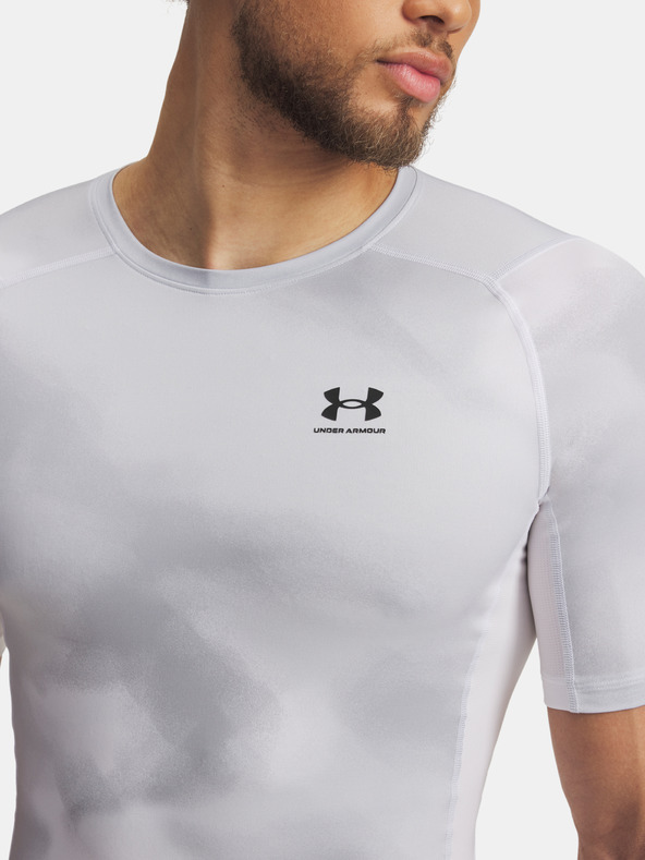 Under Armour Herren T-Shirt Under Armour UA HG Armour Printed SS-WHT