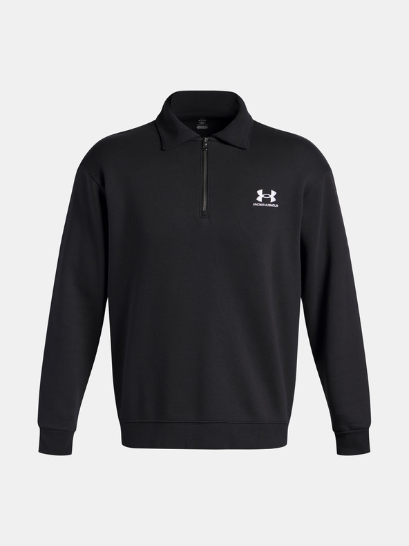 Under Armour Herren Jacke Under Armour UA Icon Flc Collar 1/4 Zip-BLK