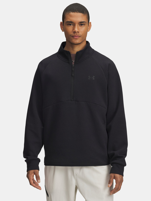 Under Armour Herren Sweatshirt Under Armour UA Unstoppable Flc Half Zip-BLK