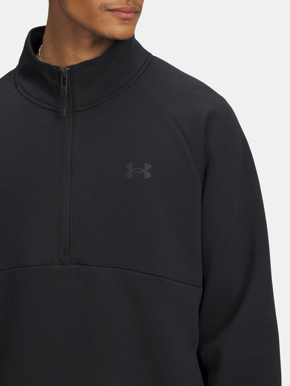 Under Armour Herren Sweatshirt Under Armour UA Unstoppable Flc Half Zip-BLK