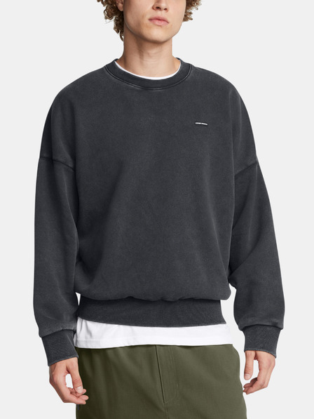 Under Armour Herren Sweatshirt Under Armour UA Icon HWT Flc Wash OS Crew-BLK