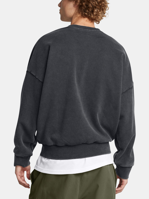 Under Armour Herren Sweatshirt Under Armour UA Icon HWT Flc Wash OS Crew-BLK