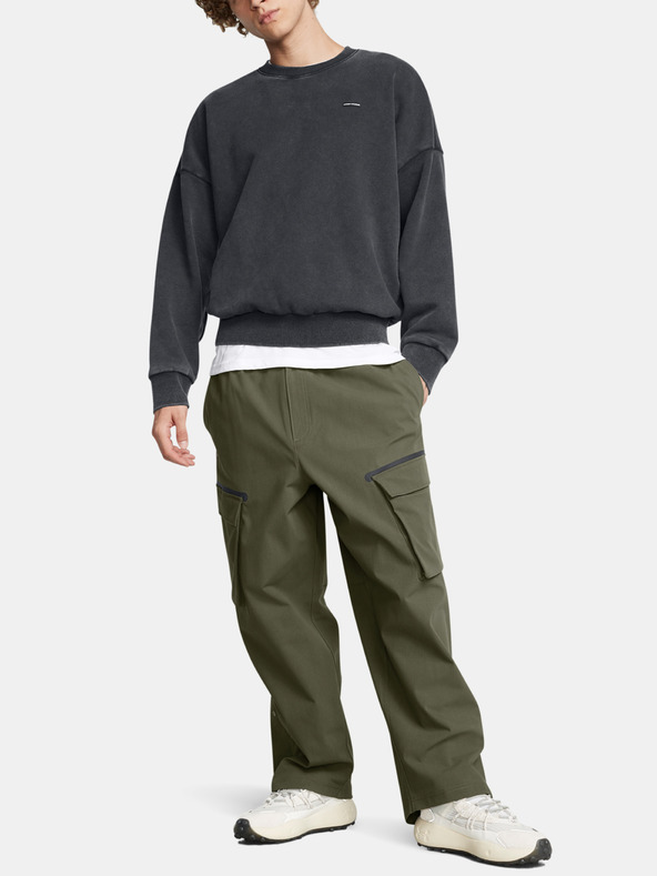 Under Armour Herren Sweatshirt Under Armour UA Icon HWT Flc Wash OS Crew-BLK