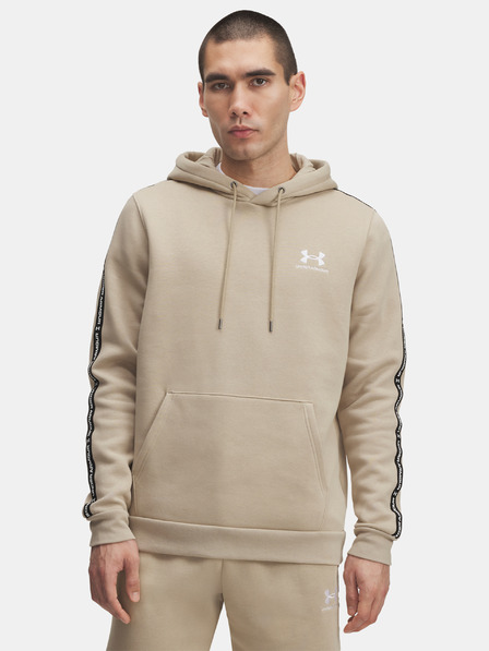 Under Armour Herren-Sweatshirt Under Armour UA Icon Fleece HD Taping-BRN