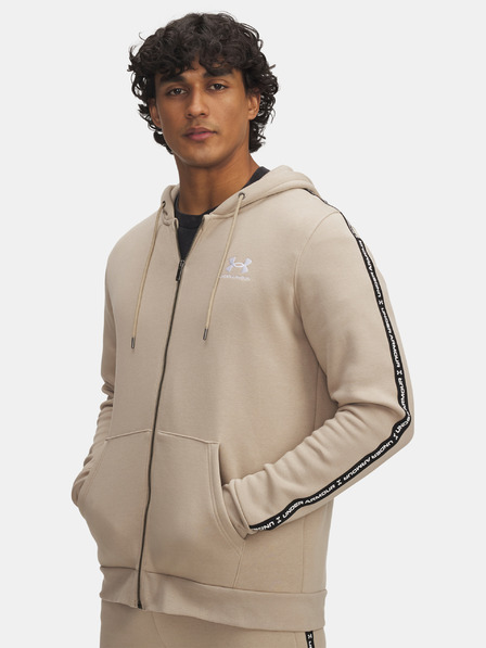 Under Armour Herren-Sweatshirt Under Armour UA Icon Fleece FZ Taping-BRN