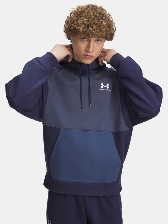 Under Armour Herren-Sweatshirt Under Armour UA Icon HW Colorblocked Hdy-BLU