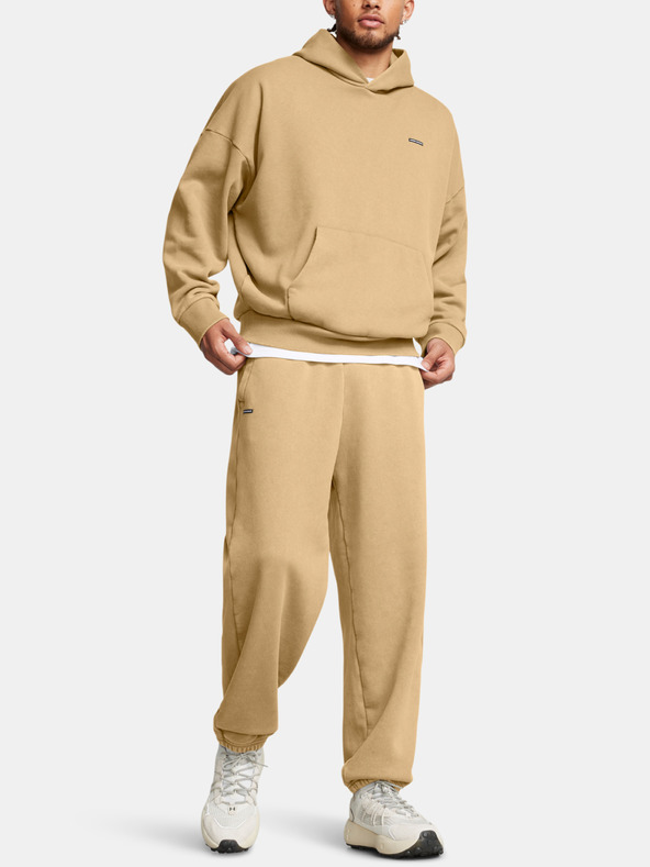 Under Armour Herren Hoodie Under Armour UA Icon HWT Flc Wash OS Hood-BRN