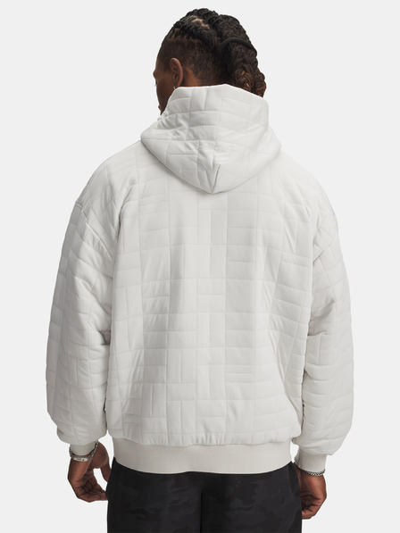 Under Armour Herren Sweatshirt Under Armour UA Unstoppable Flc Txtr Hdy-WHT