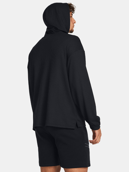Under Armour Herren-Sweatshirt Under Armour UA Rival Waffle Hoodie-BLK