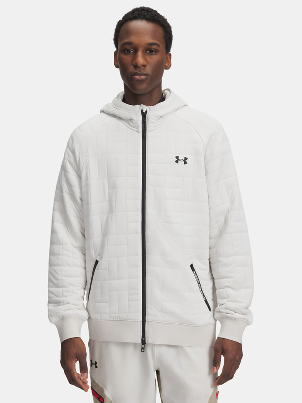 Under Armour Herren-Sweatshirt Under Armour UA Unstoppable Flc Txtr FZ-WHT