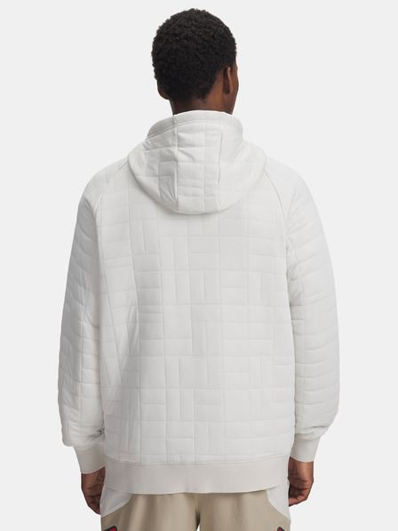 Under Armour Herren-Sweatshirt Under Armour UA Unstoppable Flc Txtr FZ-WHT