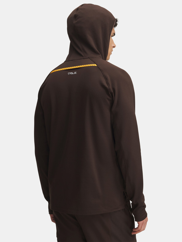 Under Armour Herren-Sweatshirt Under Armour UA TRAIL RUN HOODIE-BRN