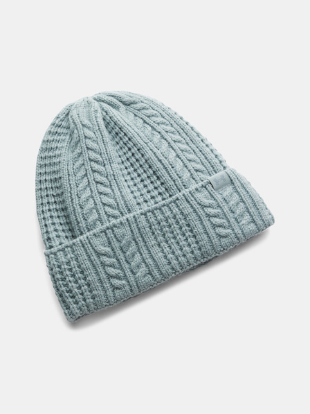 Under Armour Damen Mütze Under Armour W Halftime Cable Knit Beanie-GRN