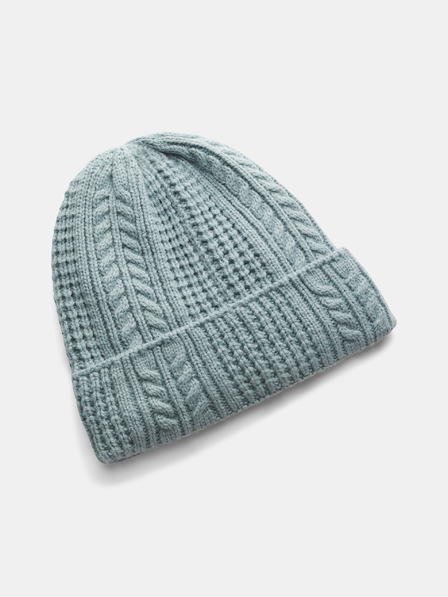 Under Armour Damen Mütze Under Armour W Halftime Cable Knit Beanie-GRN