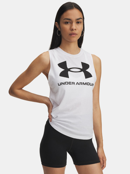 Under Armour Damen Tank Top Under Armour UA Logo Tank-WHT