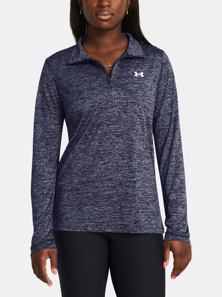 Under Armour Damen-T-Shirt Under Armour Tech 1/2 Zip- Twist-BLAU