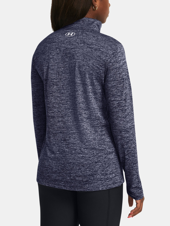 Under Armour Damen-T-Shirt Under Armour Tech 1/2 Zip- Twist-BLAU