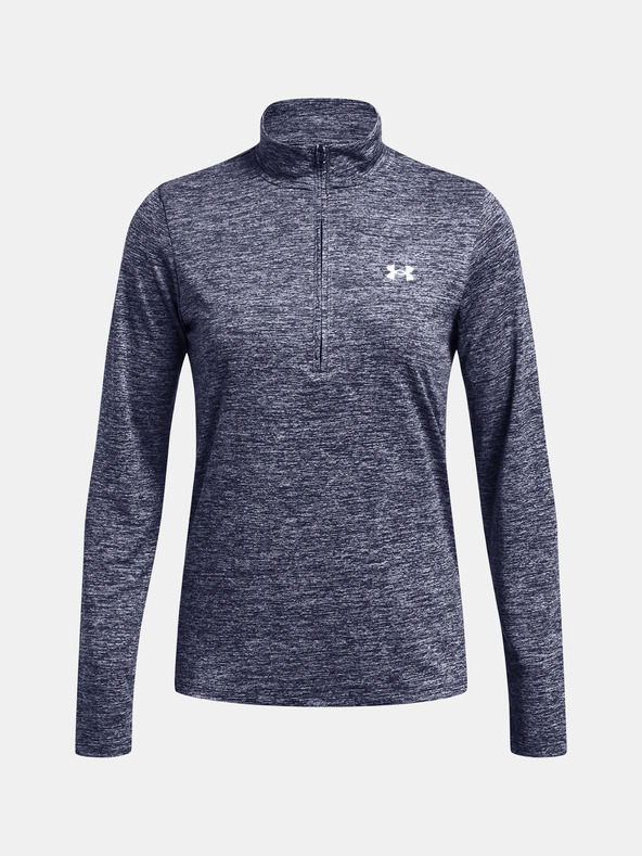 Under Armour Damen-T-Shirt Under Armour Tech 1/2 Zip- Twist-BLAU