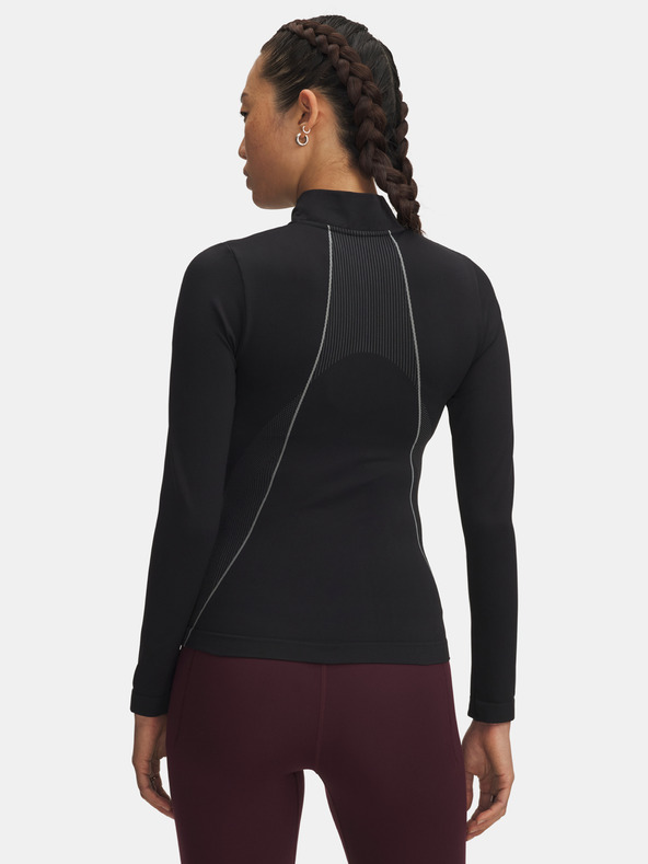Under Armour Damen-T-Shirt Under Armour UA Vanish Seamless 1/4 Zip-SCHWARZ
