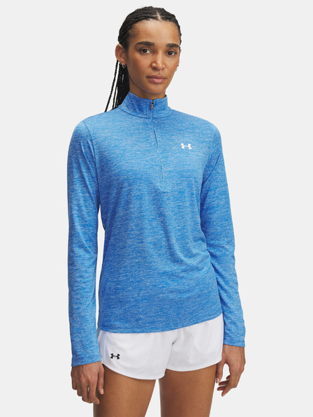 Under Armour Damen-T-Shirt Under Armour Tech 1/2 Zip- Twist-BLAU