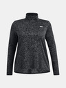 Under Armour Damen-T-Shirt Under Armour Tech 1/2 Zip - Twist&-SCHWARZ