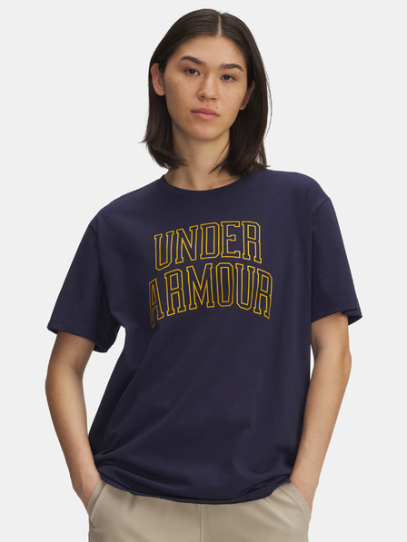Under Armour Damen-T-Shirt Under Armour Rival OS Campus Tee-BLAU