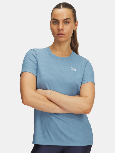 Under Armour Damen T-Shirt Under Armour Tech Rib SSC-BLU