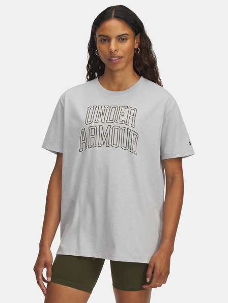 Under Armour Damen T-Shirt Under Armour Rival OS Campus Tee-GRY