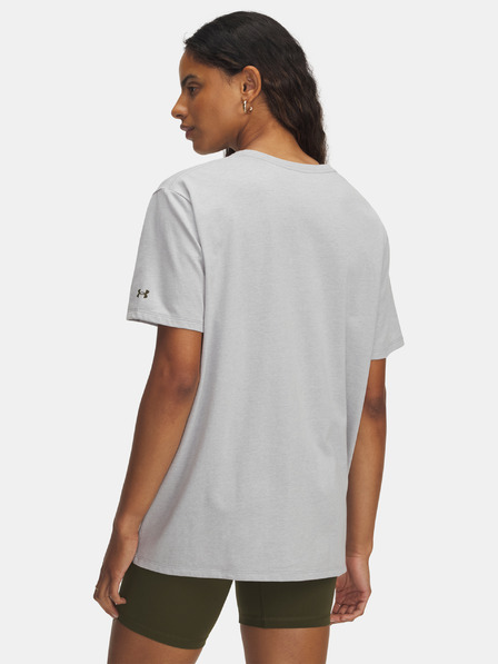 Under Armour Damen T-Shirt Under Armour Rival OS Campus Tee-GRY