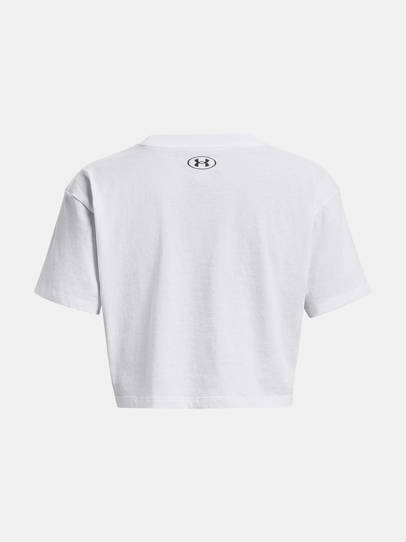 Under Armour Damen T-Shirt Under Armour UA COLLEGIATE CREST CROP SS