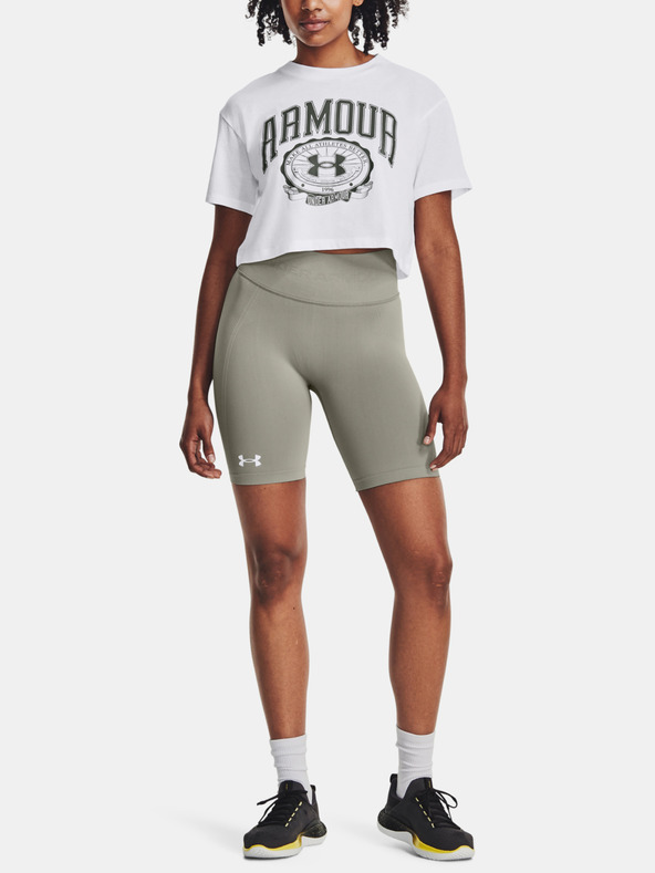 Under Armour Damen T-Shirt Under Armour UA COLLEGIATE CREST CROP SS