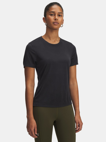 Under Armour Damen T-Shirt Under Armour UA Launch Jacquard SS-BLK